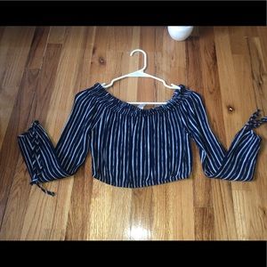 Off the shoulder crop top